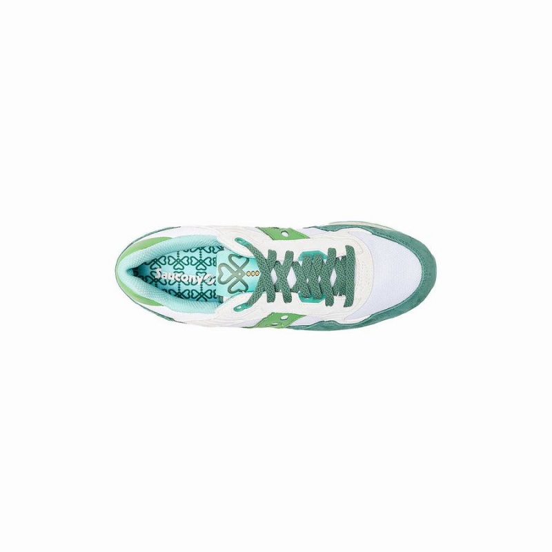 Saucony Shamrock Shadow 5000 Joggesko Dame Hvite Grønn | S50463-X06