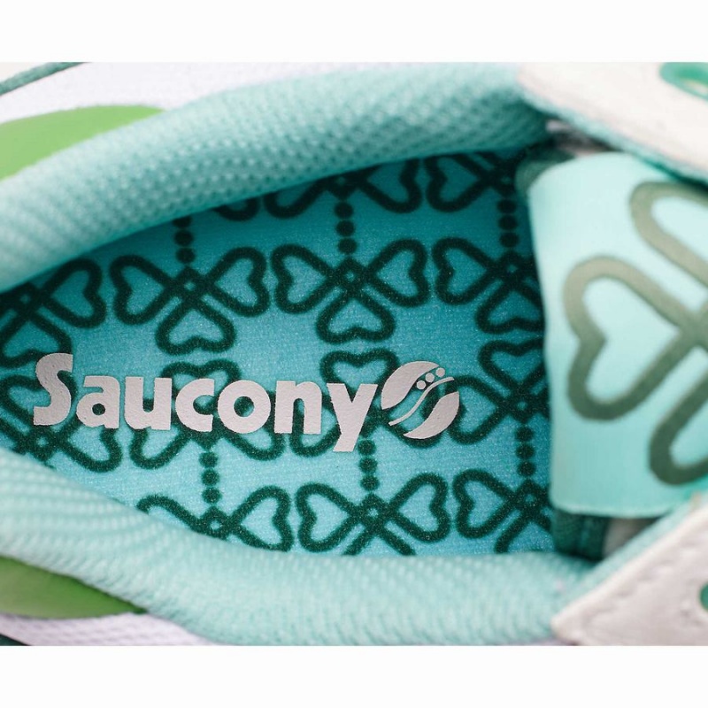 Saucony Shamrock Shadow 5000 Joggesko Dame Hvite Grønn | S50463-X06