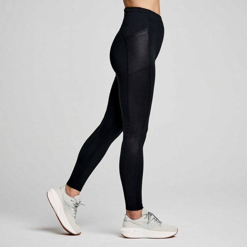 Saucony Solstice Tights Dame Svarte | S49750-W47