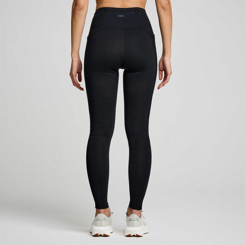 Saucony Solstice Tights Dame Svarte | S49750-W47