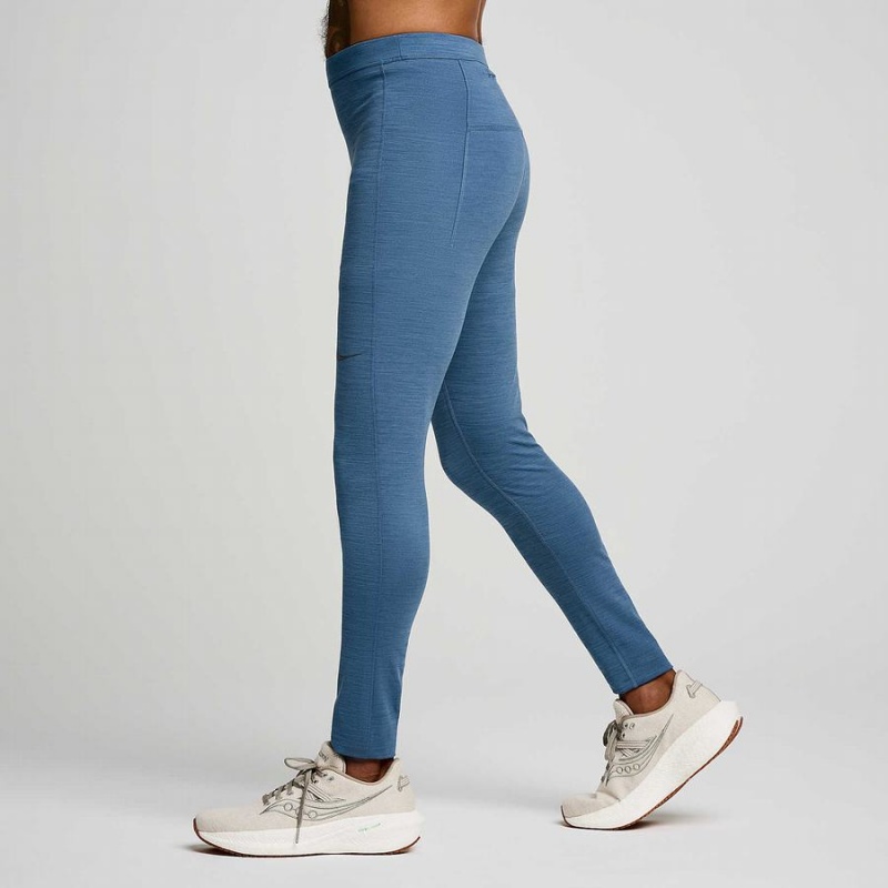 Saucony Solstice Tights Herre Blå | S01467-S86