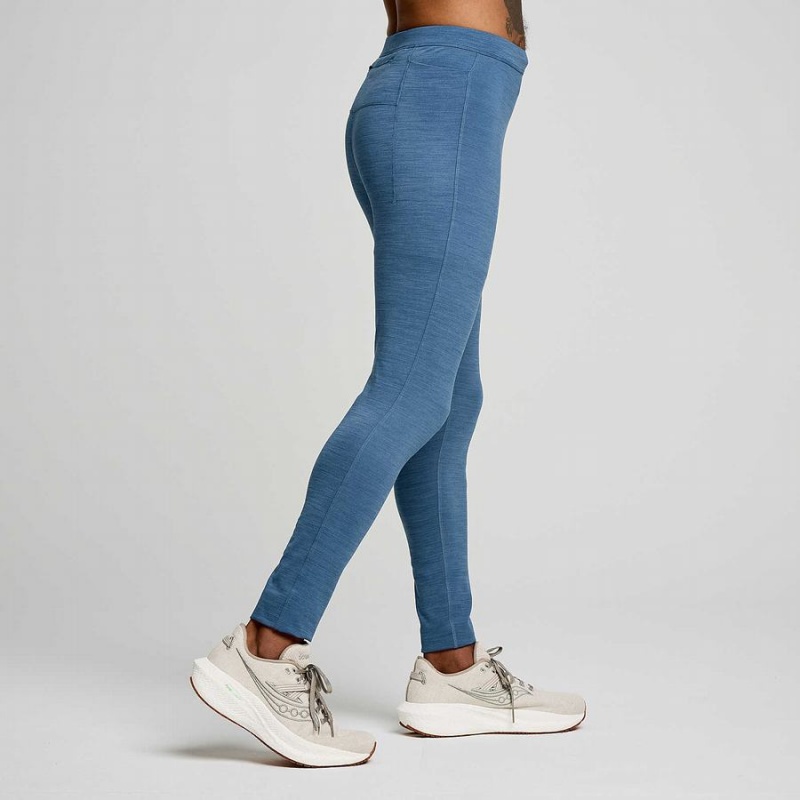 Saucony Solstice Tights Herre Blå | S01467-S86