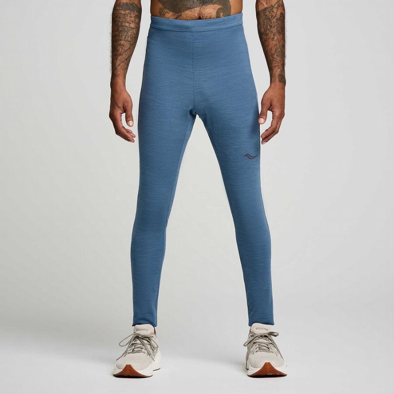 Saucony Solstice Tights Herre Blå | S01467-S86