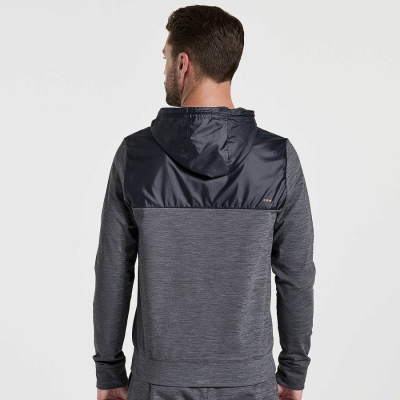 Saucony Solstice Zip Hoody Topper Herre Svarte | S90824-X39