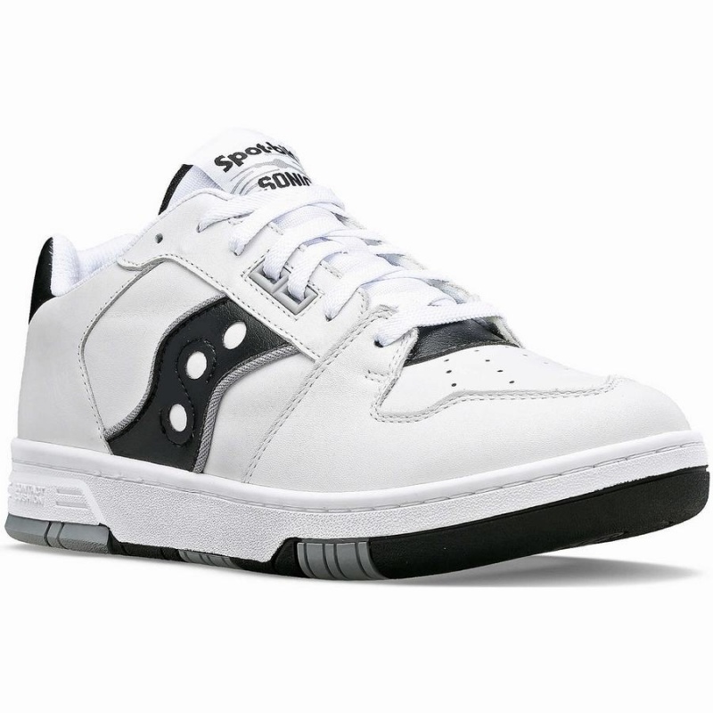 Saucony Spot-Bilt™ Sonic Low Joggesko Herre Hvite Svarte | S73502-Z49