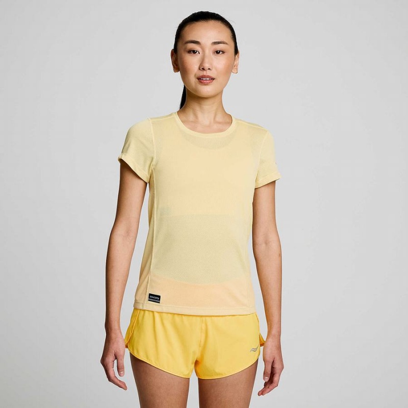 Saucony Stopwatch Kort Sleeve T-skjorte Dame Glow | S60379-F92