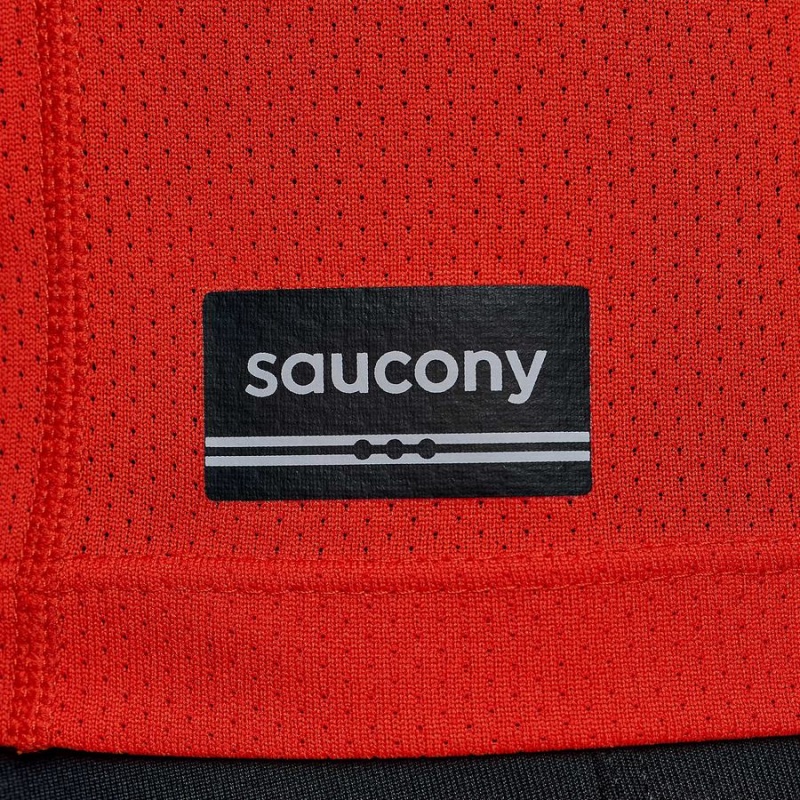 Saucony Stopwatch Kort Sleeve T-skjorte Herre Rød | S51963-W16