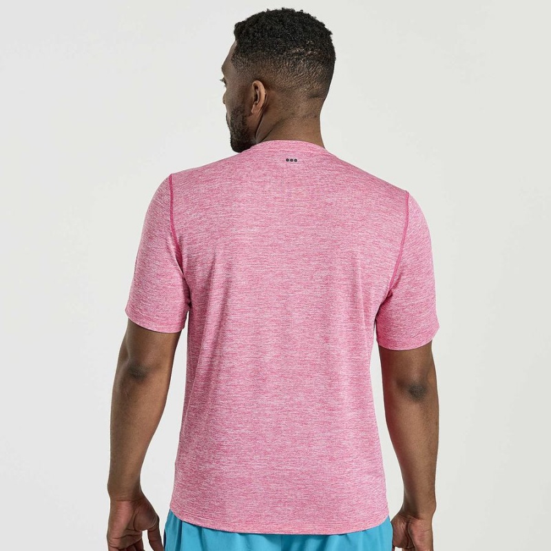 Saucony Stopwatch Kort Sleeve T-skjorte Herre Rosa | S67903-R21