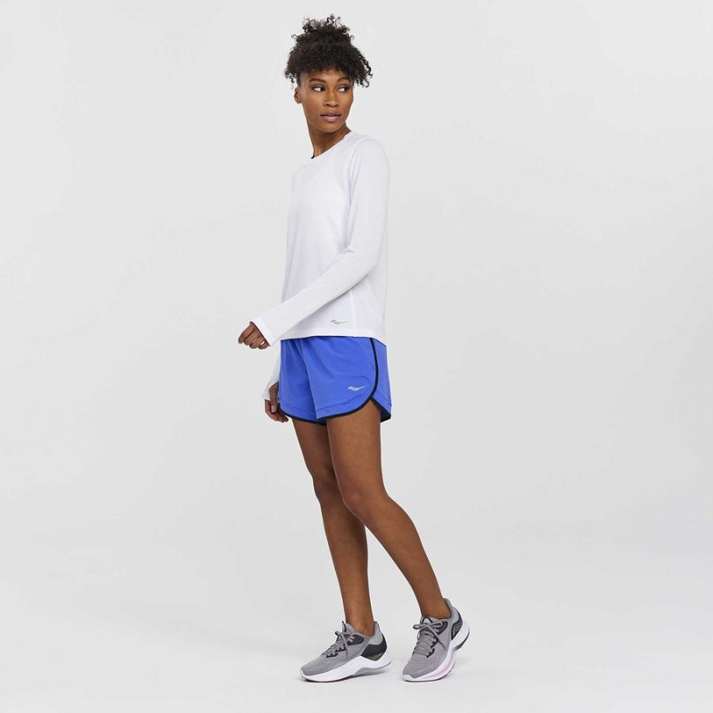 Saucony Stopwatch Long Sleeve T-skjorte Dame Hvite | S01725-B53