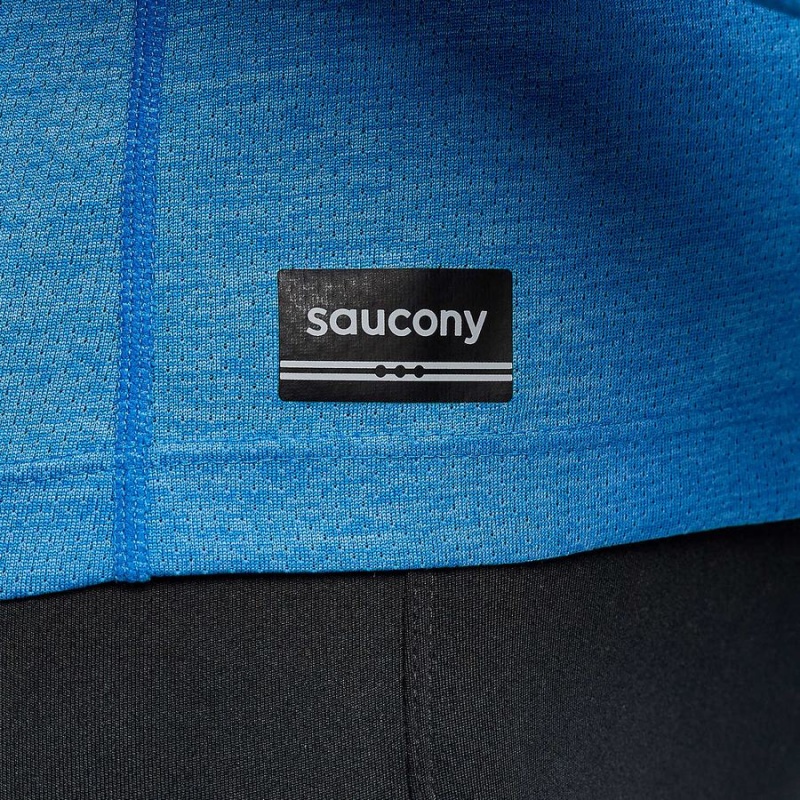 Saucony Stopwatch Long Sleeve T-skjorte Dame Blå | S54918-N85