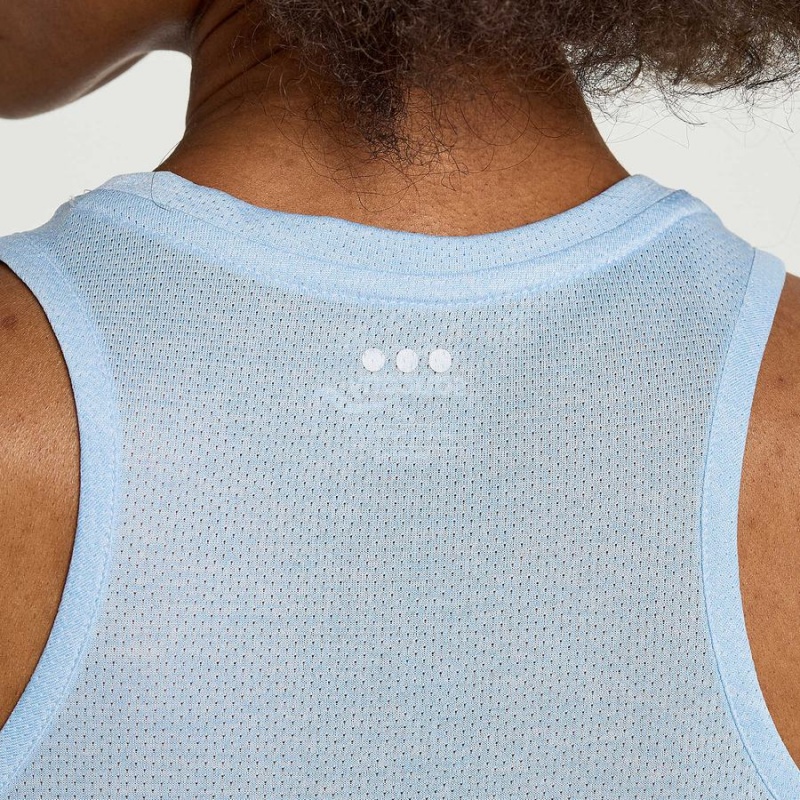 Saucony Stopwatch Singlet Tank Top Dame Blå | S38697-Y54