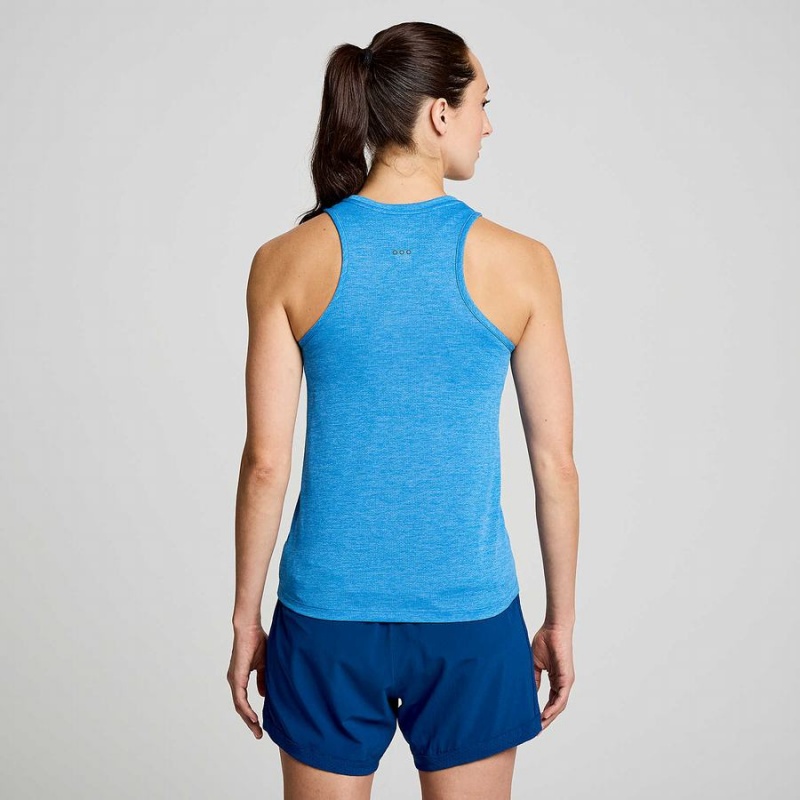 Saucony Stopwatch Singlet Tank Top Dame Blå | S53694-W98