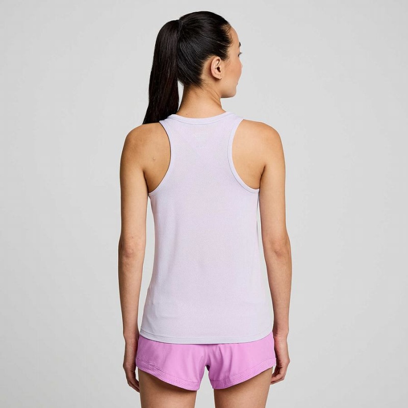 Saucony Stopwatch Singlet Tank Top Dame Lilla | S17930-R37