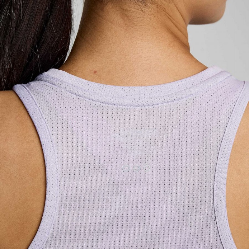 Saucony Stopwatch Singlet Tank Top Dame Lilla | S17930-R37