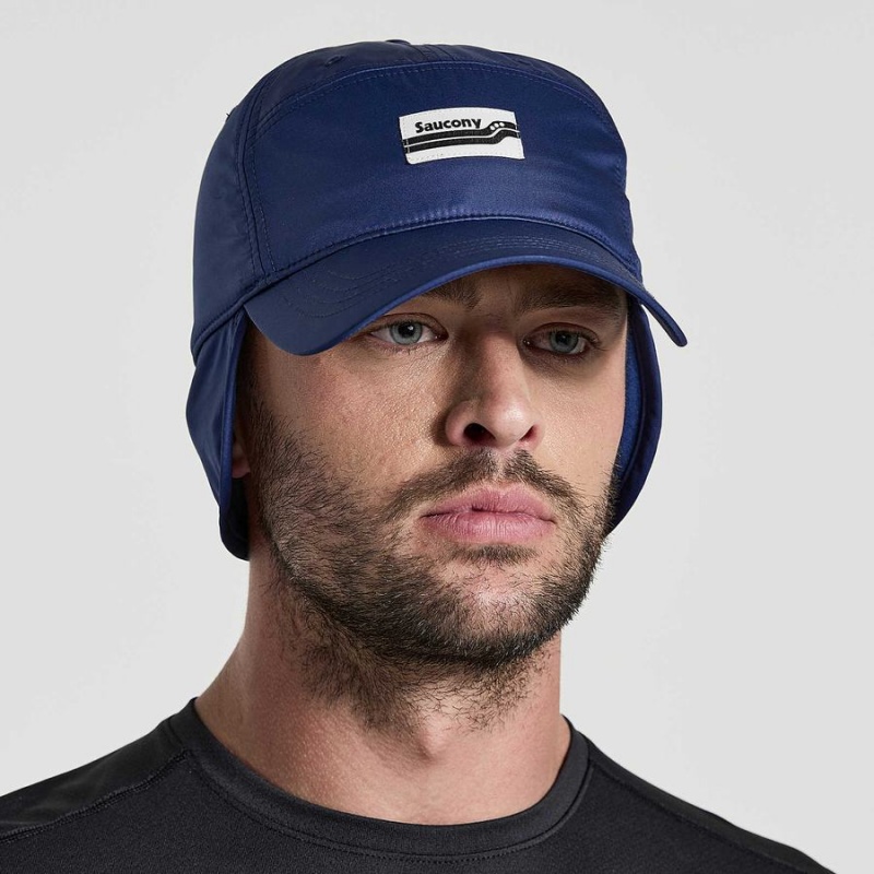 Saucony Tech Ear Flap Hatt Dame Marineblå | S98743-G17