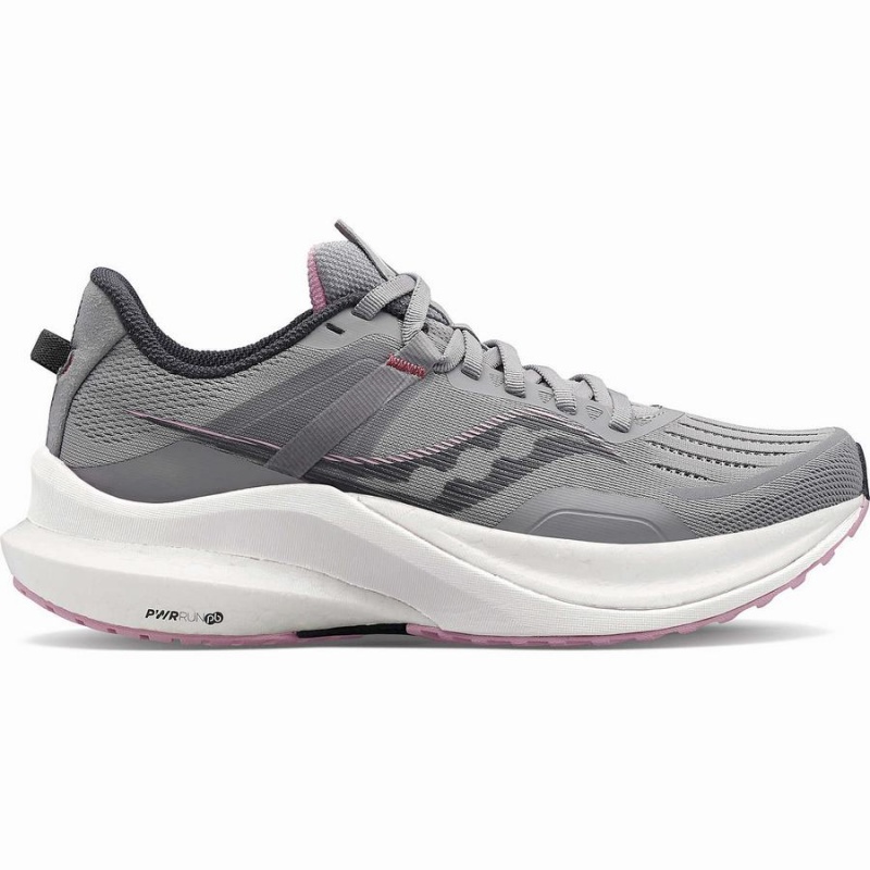 Saucony Tempus Brede Løpesko Dame Grå Rosa | S59860-A45