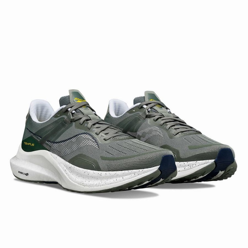 Saucony Tempus Løpesko Herre Khaki Hvite | S15364-U81