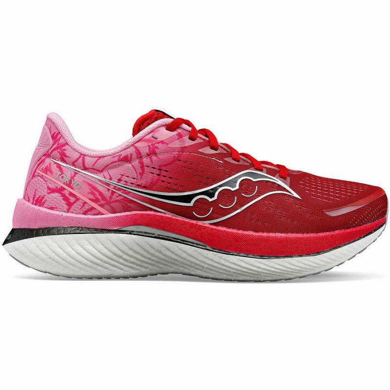 Saucony Tokyo Endorphin Speed 3 Løpesko Herre Rød Grå | S20496-C37