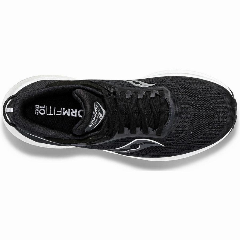 Saucony Triumph 21 Brede Løpesko Herre Svarte Hvite | S42510-S81