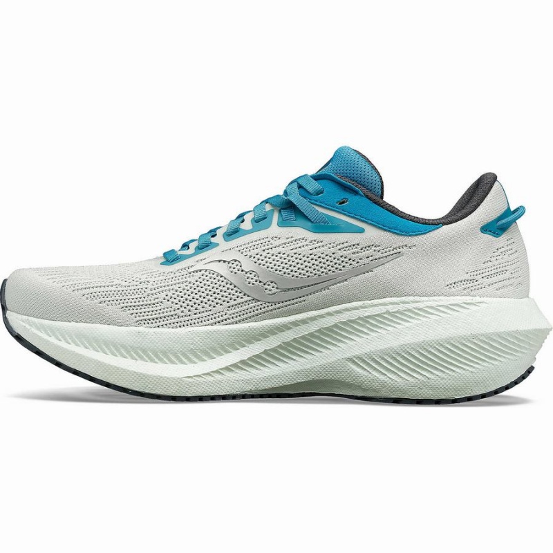 Saucony Triumph 21 Løpesko Dame Hvite Blå | S90362-X56