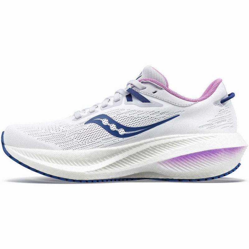 Saucony Triumph 21 Løpesko Dame Hvite Indigo | S96320-U08