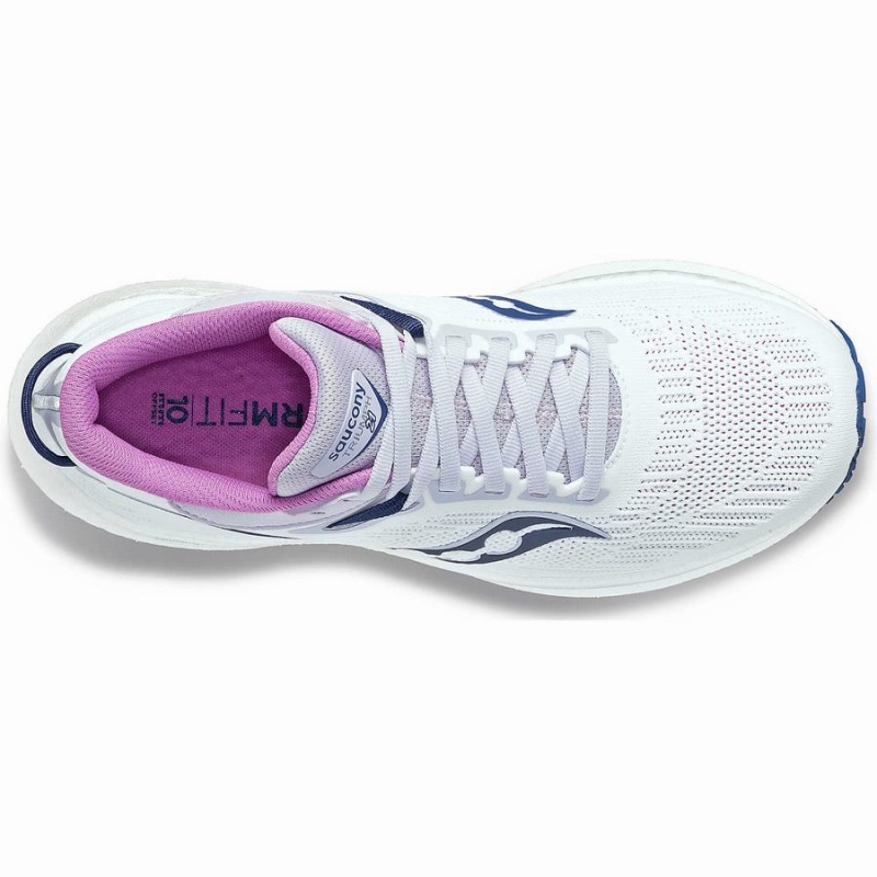 Saucony Triumph 21 Løpesko Dame Hvite Indigo | S96320-U08