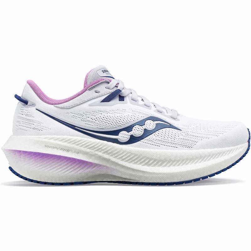 Saucony Triumph 21 Løpesko Dame Hvite Indigo | S96320-U08