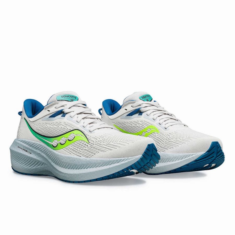 Saucony Triumph 21 Løpesko Dame Hvite Mint | S31547-M60