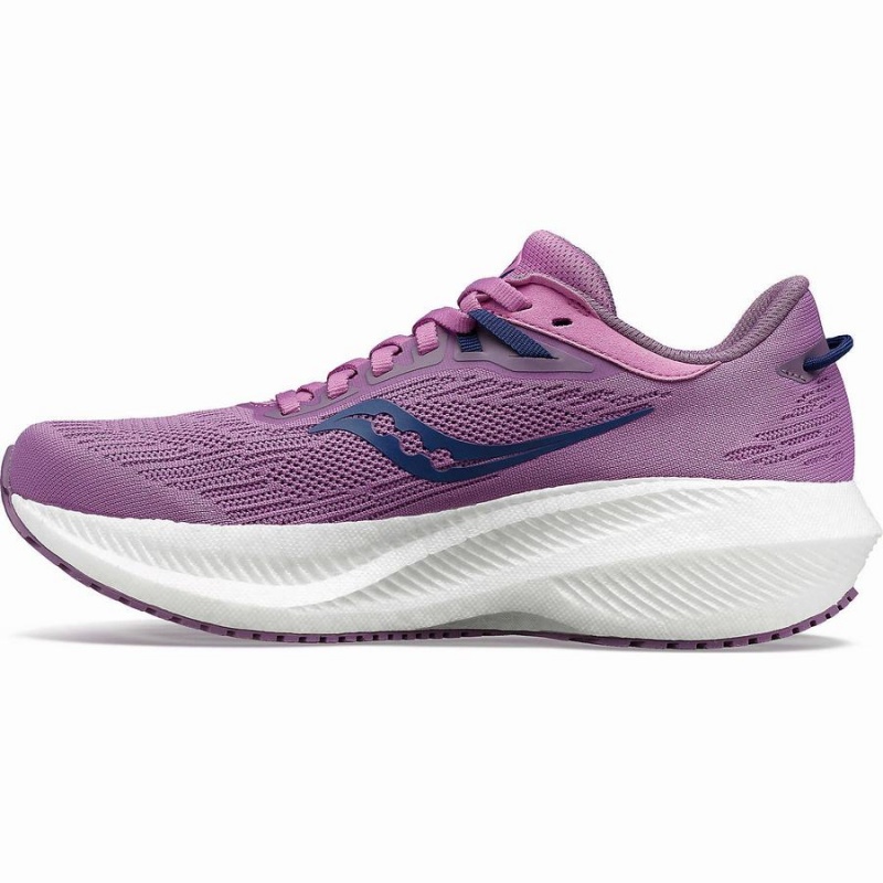 Saucony Triumph 21 Løpesko Dame Lilla Indigo | S51046-G65