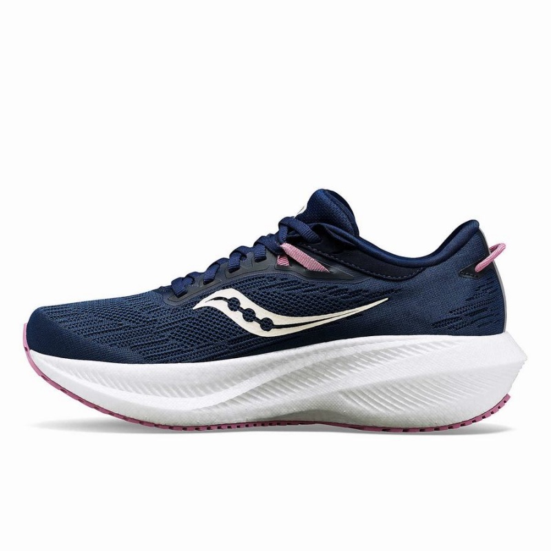 Saucony Triumph 21 Løpesko Dame Marineblå Lilla | S15907-Z13