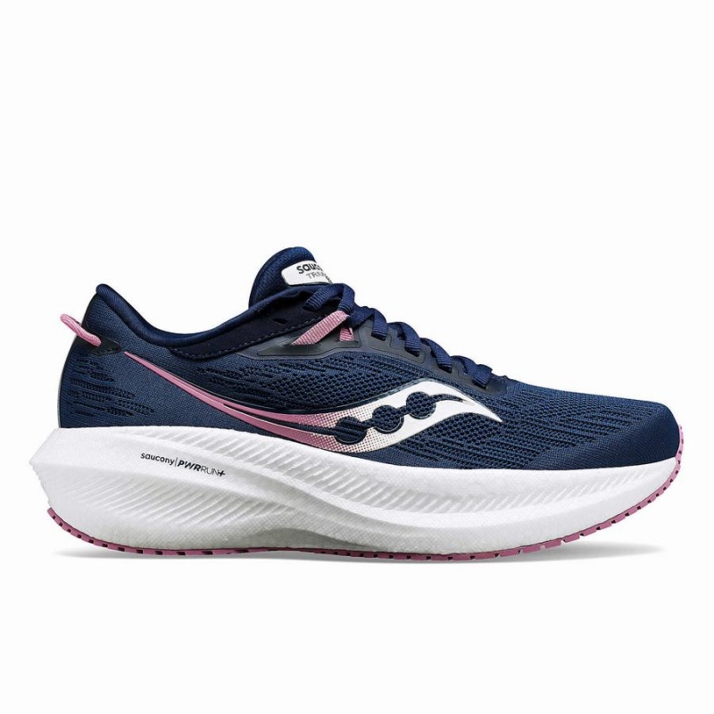 Saucony Triumph 21 Løpesko Dame Marineblå Lilla | S15907-Z13