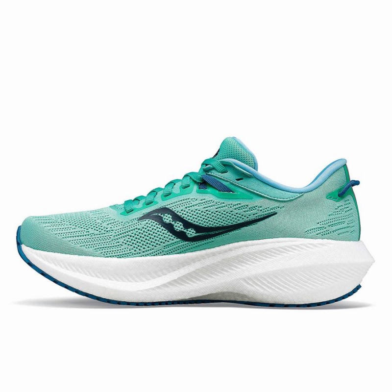 Saucony Triumph 21 Løpesko Dame Mint Marineblå | S02176-C68