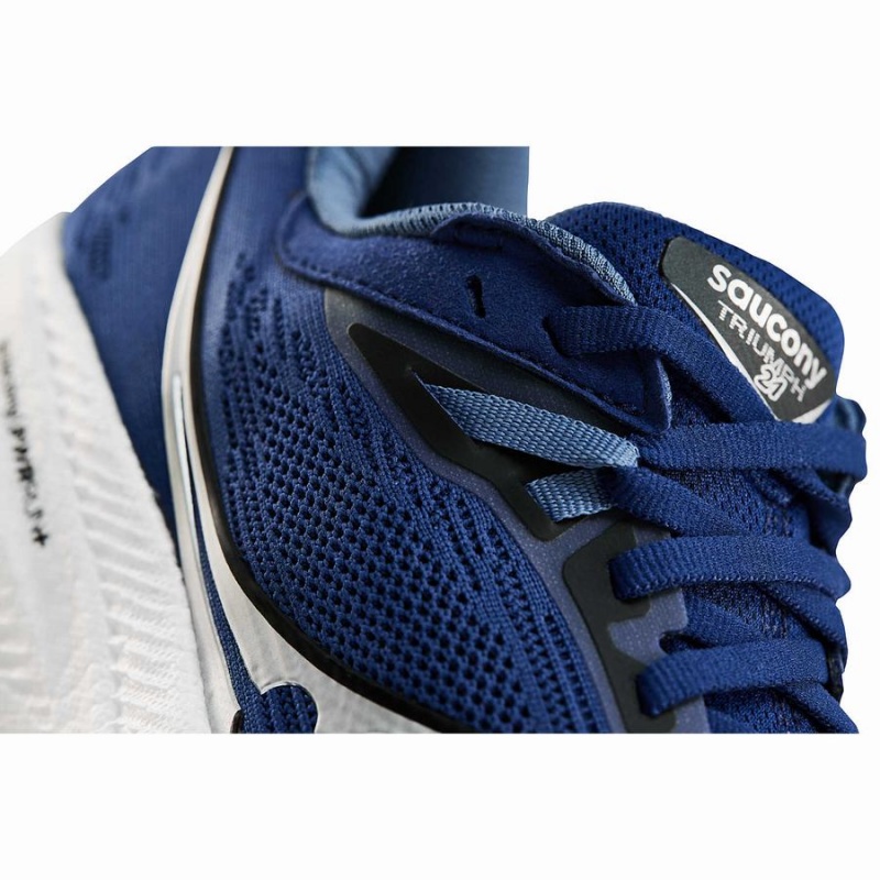 Saucony Triumph 21 Løpesko Herre Indigo Svarte | S35427-H06