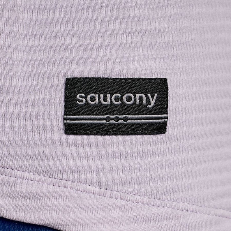 Saucony Triumph 3D 1/2 Zip Topper Dame Lilla | S95318-U34