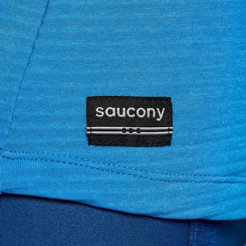 Saucony Triumph 3D Crew T-skjorte Dame Blå | S56820-J46