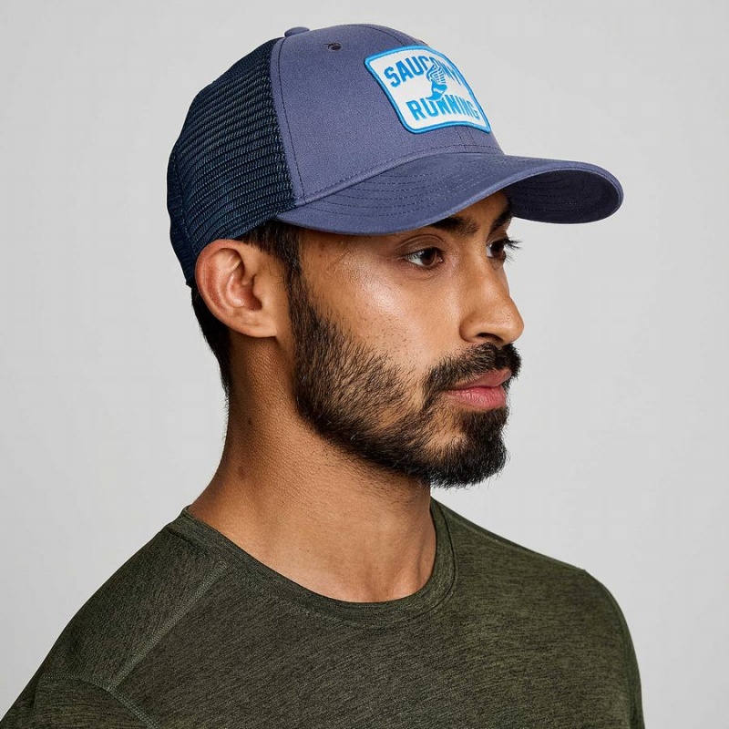 Saucony Trucker Hatt Dame Blå | S20956-S37