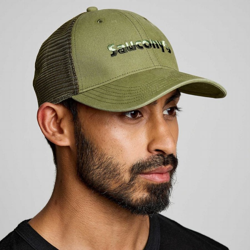 Saucony Trucker Hatt Herre Khaki | S52316-F24