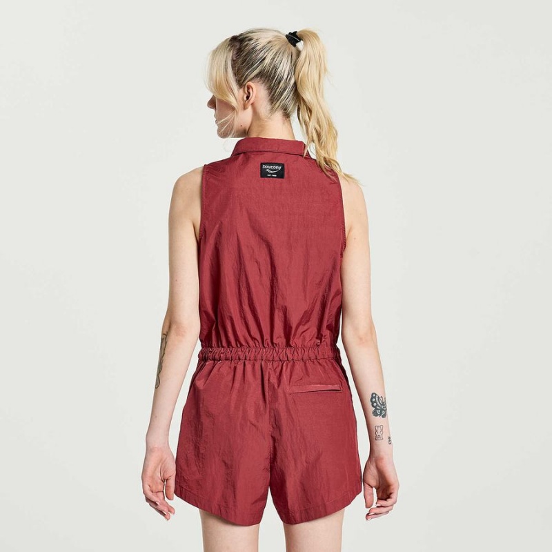 Saucony Unwind Romper Jumpsuit Dame Apple Butter | S81025-Q92