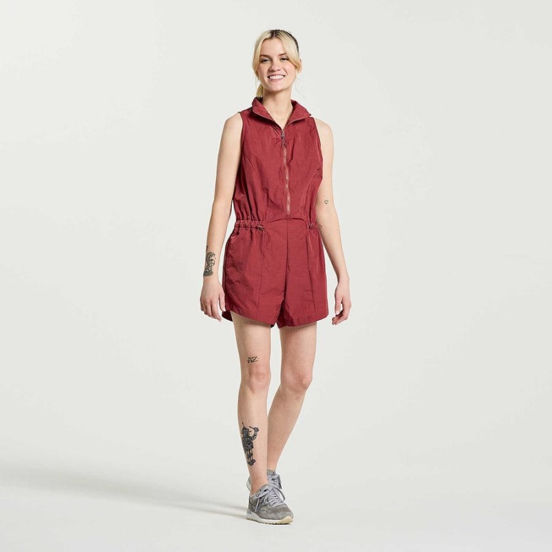 Saucony Unwind Romper Jumpsuit Dame Apple Butter | S81025-Q92