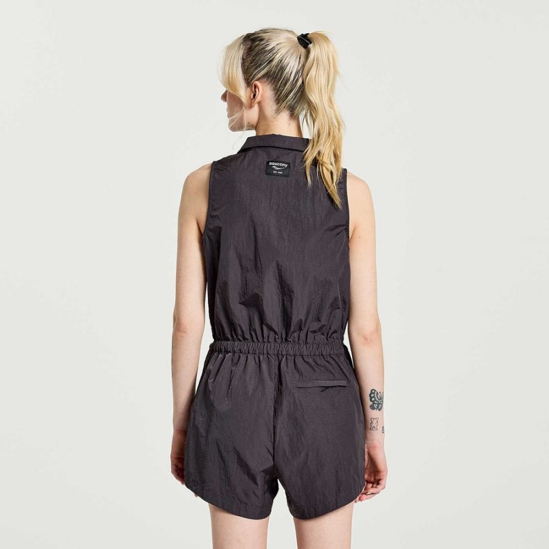 Saucony Unwind Romper Jumpsuit Dame Basalt | S18503-L59