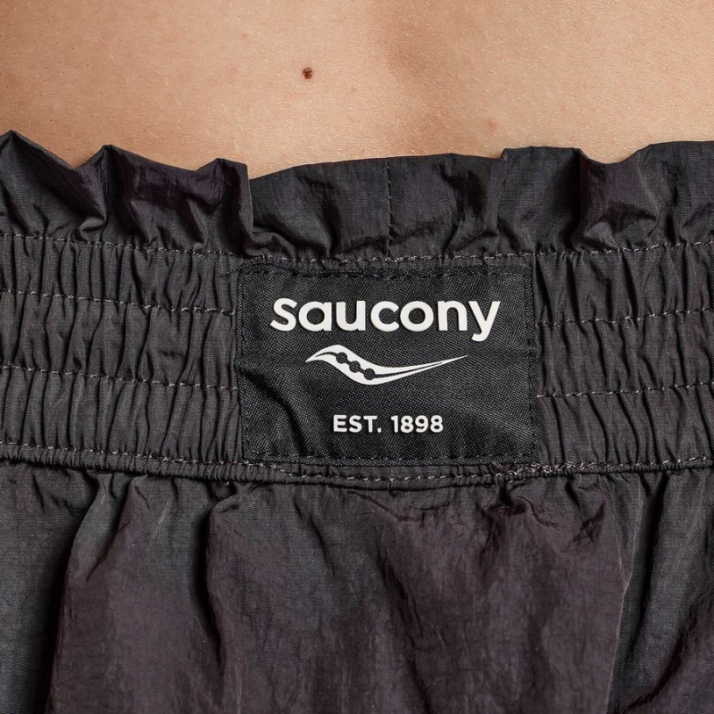 Saucony Unwind Shorts Dame Svarte | S63849-G27