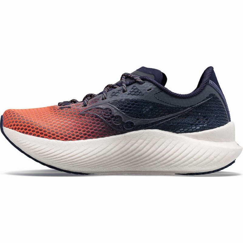 Saucony VIZIPRO Endorphin Pro 3 Løpesko Dame Oransje Marineblå | S29768-Q34