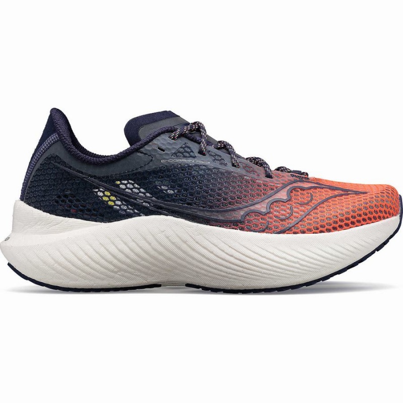 Saucony VIZIPRO Endorphin Pro 3 Løpesko Dame Oransje Marineblå | S29768-Q34