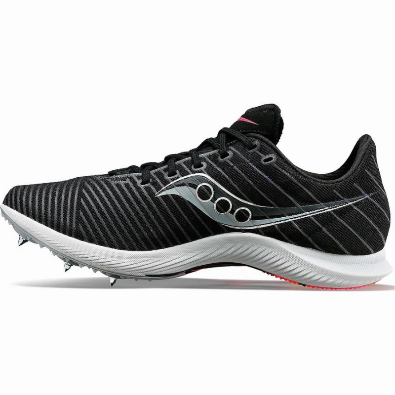 Saucony Velocity MP Piggsko Herre Svarte | S41623-J48