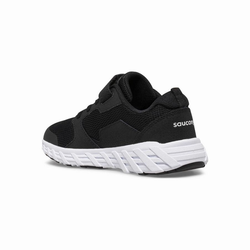 Saucony Vind 2.0 A/C Sneaker Løpesko Barn Svarte Hvite | S85094-M71