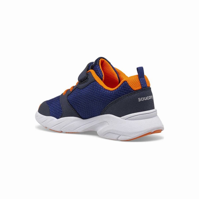 Saucony Vind FST A/C Sneaker Løpesko Barn Marineblå Oransje | S69832-Z89