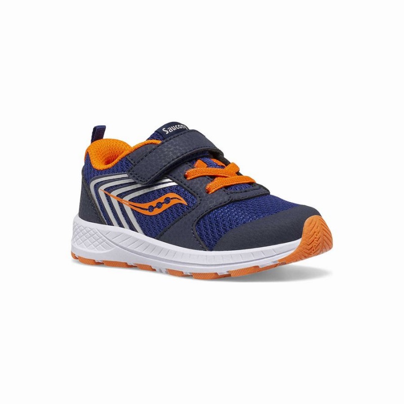 Saucony Vind FST Jr. Sneaker Løpesko Barn Marineblå Oransje | S43725-M18