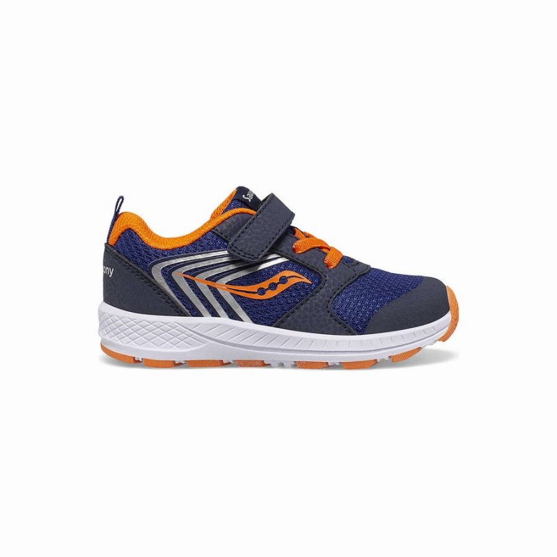 Saucony Vind FST Jr. Sneaker Løpesko Barn Marineblå Oransje | S43725-M18