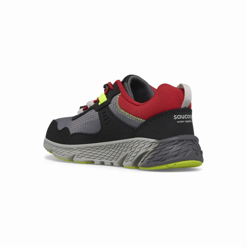 Saucony Vind Shield 3.0 Sneaker Løpesko Barn Grå Rød | S10249-V21