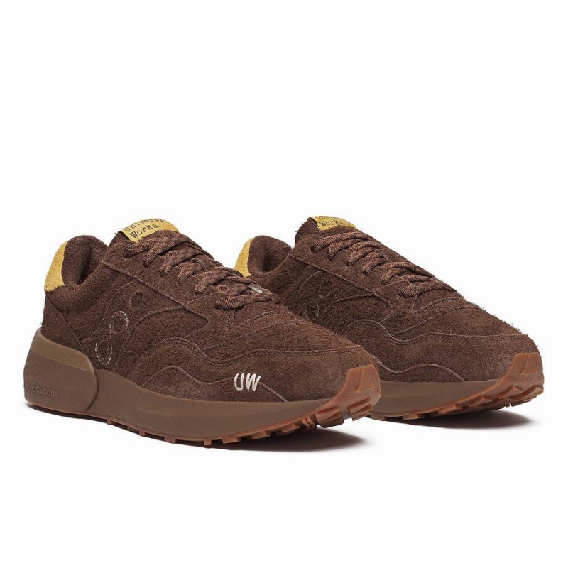 Saucony X Universal Works Jazz NXT Joggesko Herre Brune | S51496-A90